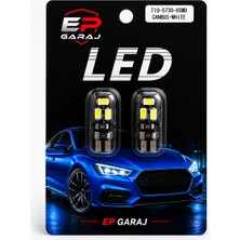 EP Garaj Otomotiv Üniversal Bütün Araçlara Uyumlu T10 Canbus LED Xenon Beyaz Park Ampulü