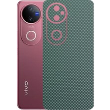Kapps Vivo V50 5g ile Uyumlu Fiber Serisi Premium Arka Kapak Kaplama(Kenarlar Yoktur!)