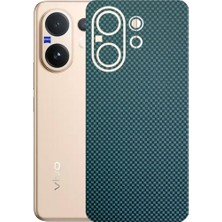 Kapps Vivo V60 5g ile Uyumlu Fiber Serisi Premium Arka Kapak Kaplama(Kenarlar Yoktur!)