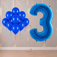 Rönesans Parti Rönesans 3 Yaş Mavi Temalı Doğum Günü Parti Seti
