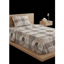 Erca Home Tekstil Ürünleri Tek Kişilik Ranforce Nevresim Takımı Pembe 160X200 Ekose