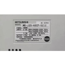 Mitsubishi Electric MR-J2S-40CP-S212 Ac Servo Sürücü