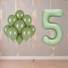 Best Parti Best 5 Yaş Yeşil Temalı Doğum Günü Parti Seti
