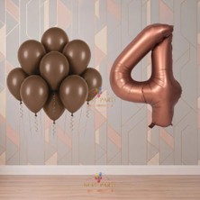 Best Parti Best 4 Yaş Kahverengi Temalı Doğum Günü Parti Seti