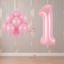 Rönesans Parti Rönesans 1 Yaş Pembe Temalı Doğum Günü Parti Seti