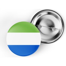 İberk 5 Adet - 44 mm Iğneli Çanta Rozeti - Vektörel Ülke Bayraklı Galapagos Islands Galápagos Adaları Bayrağı