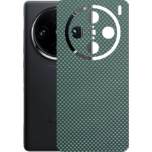 Kapps Vivo X100 Pro ile Uyumlu Fiber Serisi Premium Arka Kapak Kaplama(Kenarlar Yoktur!)