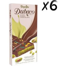 Beyoğlu Çikolata Dubaco Çıtır Kadayıflı ve Antep Fıstıklı Çikolata 95 gr X6