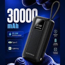Soffany HY-330 30.000 Mah Powerbank 22.5W   Type-C + Lightning Çıkışlı