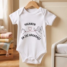 Egg Baby Hala Yazılı Bebek Zıbın Halam Temalı Komik Tasarımlı Bebek Body %100 Pamuk Hediyelik