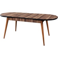 Eymense Oval Mutfak Masası Açılır Kapanır