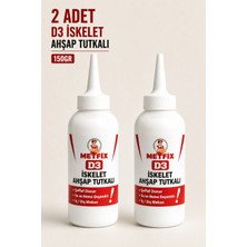 Metfix (2 Adet) 150 gr D3 Ahşap Tutkalı Şeffaf Kuruyan Güçlü Yapıştırıcı Tutkal Yapıştırıcısı