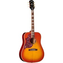 Epiphone Hummingbird Standard Solak Elektro Akustik Gitar (Cherry Sunburst)