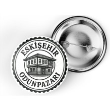 İberk (4'lü Set) Iğneli Çanta Rozeti - Eskişehir Türkiye Şehri Serisi - 44 mm