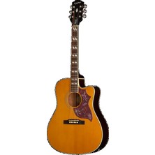 Epiphone Hummingbird Studio Ec Elektro Akustik Gitar (Antique Natural)