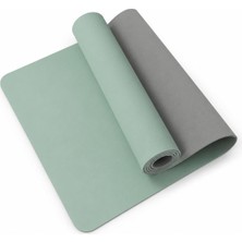 SUNYOGA Yoga Matı 6 mm TPE Kaymaz Çift Renkli Ekstra Yumuşak Pilates Fitness Egzersiz Minderi