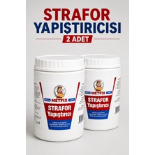 Metfix 2 Adet 1 kg Strafor Yapıştırıcısı Su Bazlı Güçlü Tavan Kaplama Yapıştırıcı