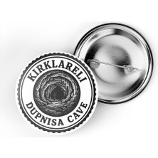 İberk (4'lü Set) Iğneli Çanta Rozeti - Kırklareli Türkiye Şehri Serisi - 44 mm