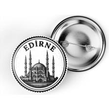 İberk (4'lü Set) Iğneli Çanta Rozeti - Istanbul 8 Türkiye Şehri Serisi - 44 mm