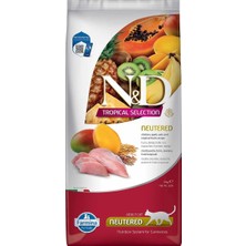 N&d Tropical Selection Düşük Tahıllı Tavuklu ve Tropikal Meyveli Kısırlaştırılmış Kedi Maması 10 kg