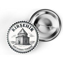 İberk (4'lü Set) Iğneli Çanta Rozeti - Kırşehir Türkiye Şehri Serisi - 44 mm