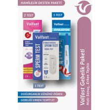 Valfast Gebelik Paketi 5 Ovulasyon & 1 Erkek Fertilite & 2 Gebelik Testi