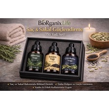 Biorganix Life Life Saç ve Sakal Bakım Seti – Gür Görünüm & Yoğun Bakım 3’lü Doğal Yağ 20 ml