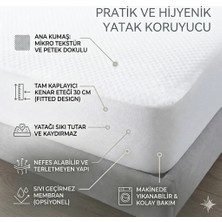 Berceste Lastikli Alez Su Sıvı Geçirmez Yatak Koruyucu