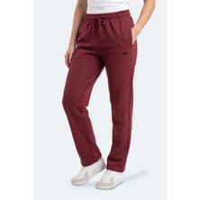 Slazenger Monesa I Kadın Bol Paça Bordo Eşofman Altı