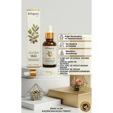 Biorganix Life Life Saf Jojoba Yağı 20 ml – %100 Doğal Soğuk Sıkım, Cilt ve Saç Nemlendirici Bakım