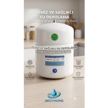 Tanklife Segyhome Su Arıtma Cihaz Tankı 8 Lt 2.2 Nsf Belgeli Antibakteriyel Steril Çelik Tank Vanası Hediyedir