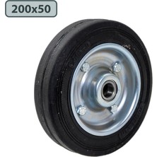 Belirtilmemiş Yük Taşıma Dolgu Lastik Teker Çelik Saç Jant 200 x 50 mm