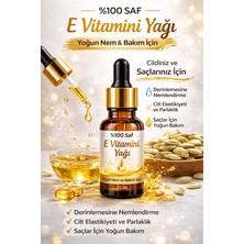 Biorganix Life E Vitamini Yağı 20 ml – %100 Saf Vitamin E Yağı Cilt, Saç ve Nem Bakımı Için