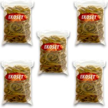 Ekoset Kauçuk Geniş Paket Lastiği 70X5MM 500 Gram 5 Li Paket