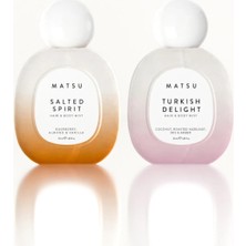 Matsu Salted Spirit & Turkish Delight Mist & Saç Parfümü Seti - Ferah Deniz Esintisi ve Tatlı Gurme Notala