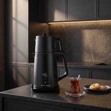 Jumbo x Homend Cooltouch Siyah Çay Makinesi Plastik Malzeme ile Hızlı Demleme Teknolojisi