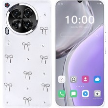 TeleZone Tecno Camon 30 Kılıf Şık Görünümlü ve Figürlü Şeffaf Woozz Premium Silikon Kapak