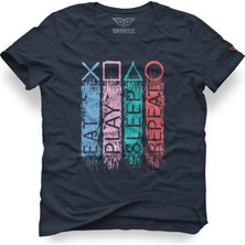 Tarrzzcom Unisex %100 Pamuklu Regular Kalıp Oyuncu  Baskılı Tişört - Gamer  Tasarım Tişört