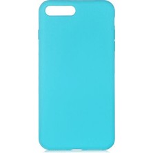 TeleZone iPhone 7 Plus Kılıf Şık Leke Yapmayan Esnek Kadife Dolgulu Oxshan Premium Silikon Kapak