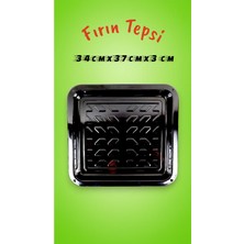 İnci Emaye 34X37X3 No Emaye Fırın Tepsi Dikdörtgen Tepsi 37 cm