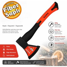Sara S538 Fiber Saplı 600 Gram Keskin Sağlam Uçlu Odun Ağaç Kamp Baltası Balta