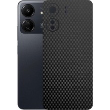 Kapps Poco C65 ile Uyumlu Fiber Serisi Premium Arka Kapak Kaplama(Kenarlar Yoktur!)