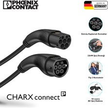 Phoenix Contact Charx ET2CP-3AC32-10,0MES00P Elektrikli Araç Tip 2 Ac Şarj Kablosu 10M