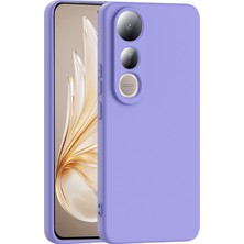TeleZone Vivo V50 Lite 4g Kılıf Şık Leke Yapmayan Esnek Kadife Dolgulu Oxshan Premium Silikon Kapak