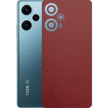 Kapps Poco F5 ile Uyumlu Fiber Serisi Premium Arka Kapak Kaplama(Kenarlar Yoktur!)