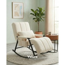 Velura Home & Living Coco Sallanan Berjer & Tv Koltuğu & Dinlenme & Okuma & Emzirme Koltuğu
