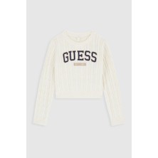 Guess Kız Çocuk Krem Kazak
