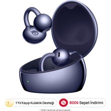 Huawei Freeclip 2s- Mor, Açık Kulak Tasarımlı Bluetooth Kulaklık, Hafif Tasarımla Gün Boyu Rahat Kullanım, Toza ve Suya Dayanıklık, (Huaweı Türkiye Garantili)
