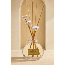 Safier Sandal Ağacı Seramik Taş Çiçekli Çubuklu Oda Kokusu Sandal Esintisi 80 ml