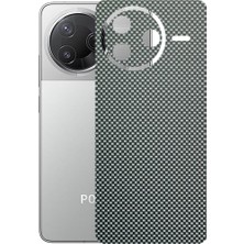 Kapps Poco F7 Pro ile Uyumlu Fiber Serisi Premium Arka Kapak Kaplama(Kenarlar Yoktur!)